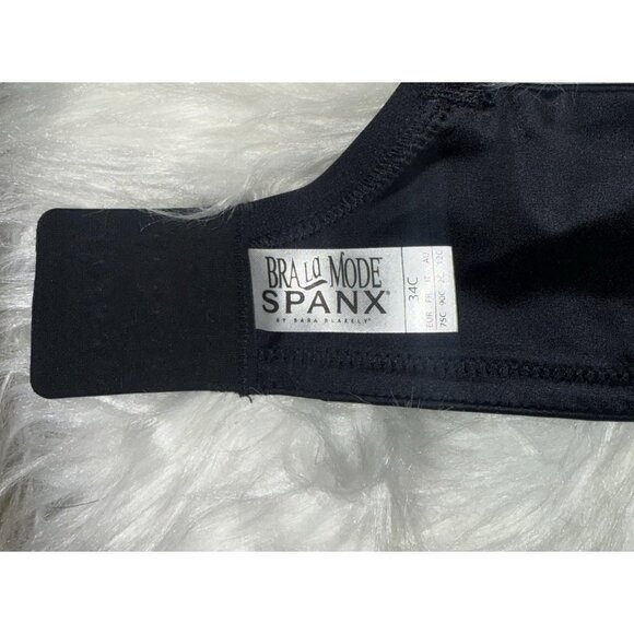 Spanx Bra La Mode 1810 Balconette Underwire Lined Womens 34C Black New Nwt - Picture 7 of 7